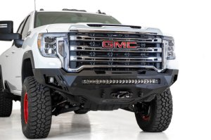 GMC Sierra 2500 Bumper - Front - Addictive Desert Designs - Stealth Fighter - Hammer Black - `20-`27